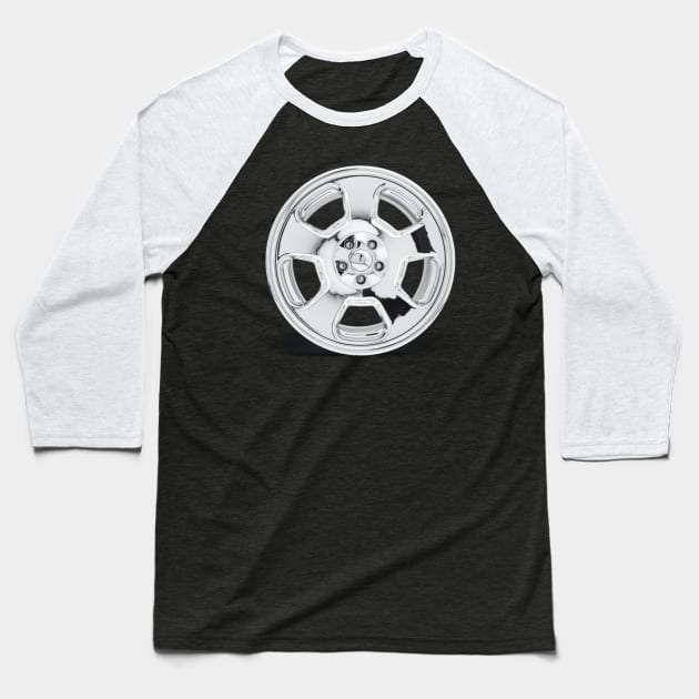 Chrome Rims Baseball T-Shirt by Motor World